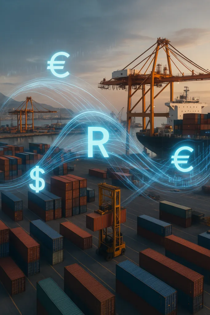 Currency-imports-exports-Dollar-Rand.