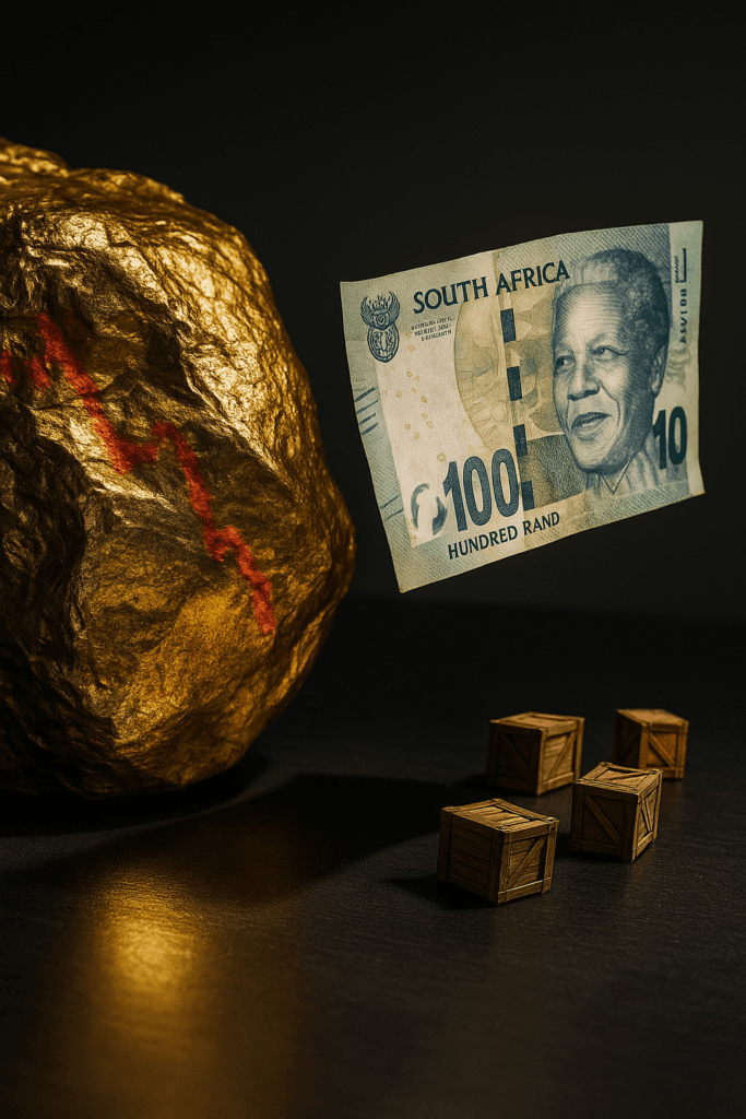 Currency-Rand-US-Dollar-Gold-Imports-Exports.